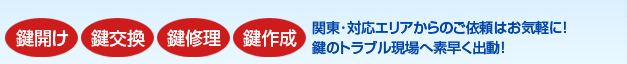 五反田・品川で鍵開け・鍵交換・修理・作成・鍵の取り付けを行っています